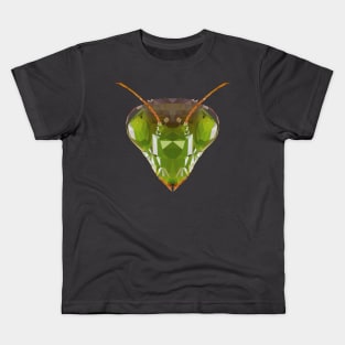Mantis praying mantis Polygon children gift Kids T-Shirt